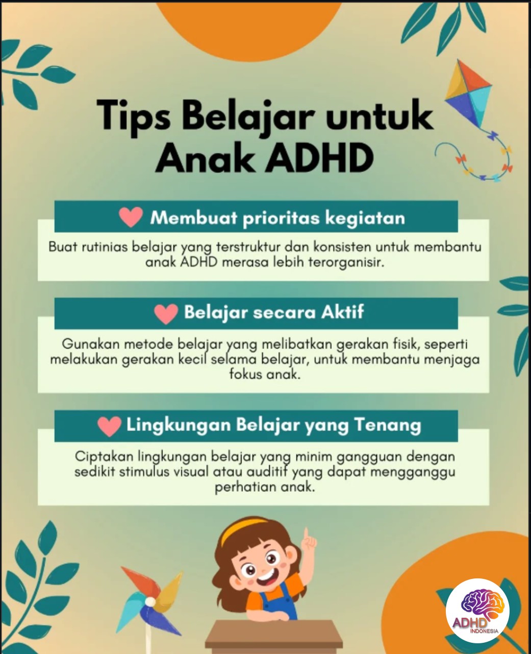Strategi Belajar yang Cocok untuk Anak ADHD di Kota Kediri